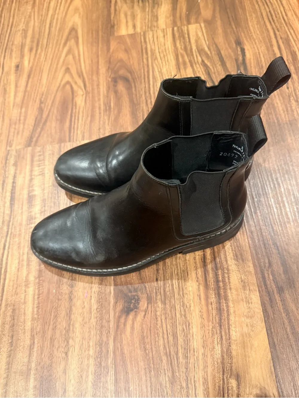 Thursday Boot Company Duke Everyday Men's Chelsea Boot Size 7.5 Black Leather